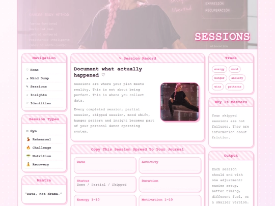 sessions screenshot