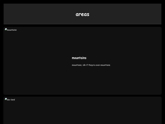 areas screenshot
