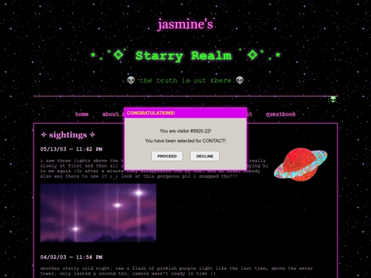 sightings screenshot