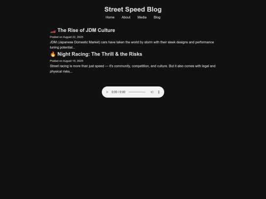 blog screenshot