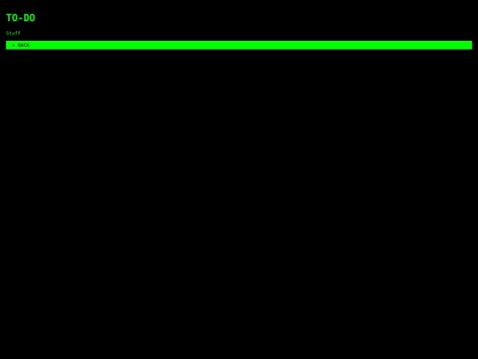 todo screenshot