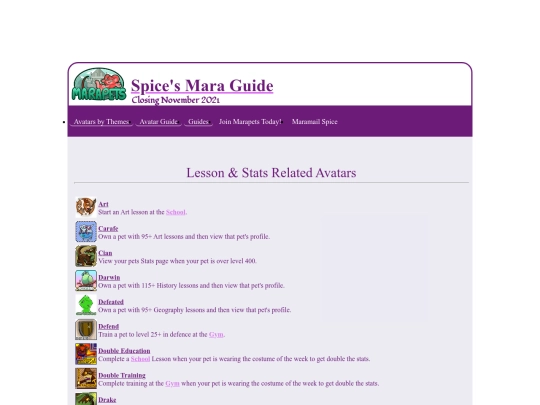 spiceoloidmime/lessonsstats screenshot