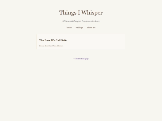 writings screenshot