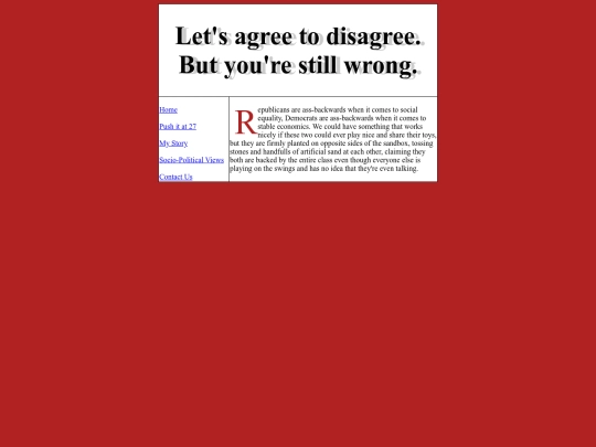 Politics screenshot