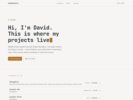 index screenshot