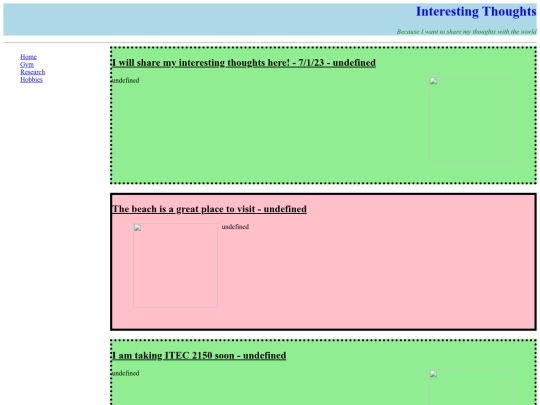 blog screenshot