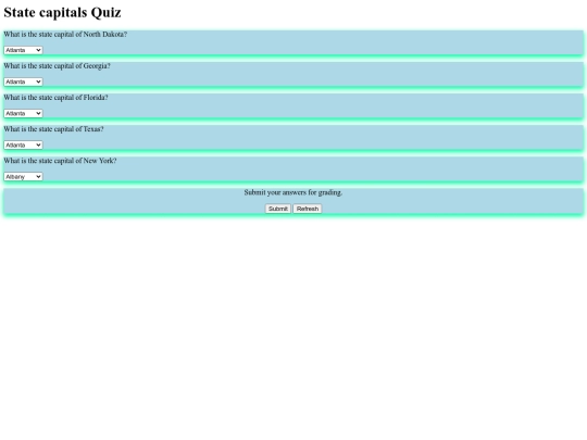 quiz screenshot