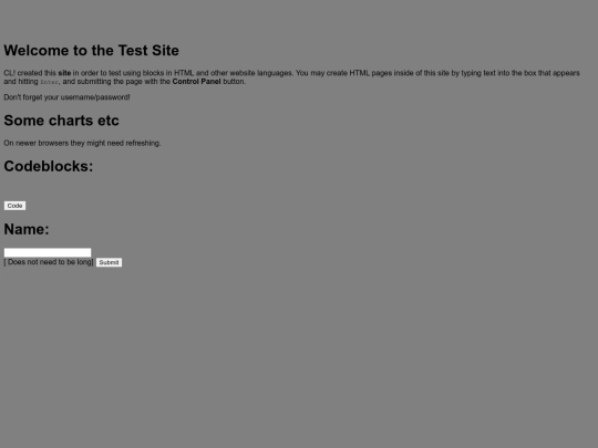 testsite screenshot