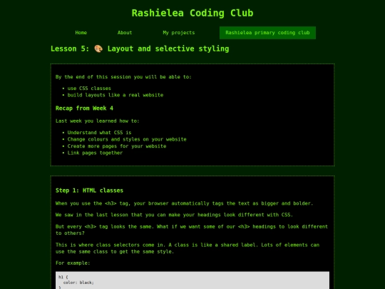 lessons/lesson5 screenshot