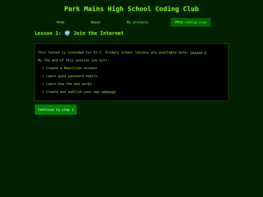 pmhs/lesson1 screenshot