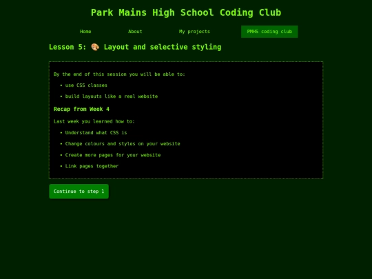 pmhs/lesson5 screenshot