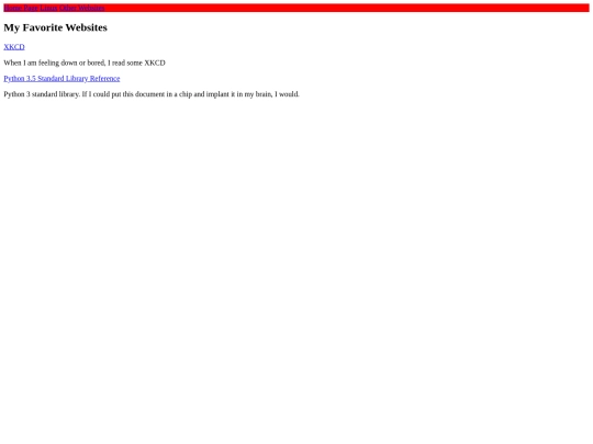 links screenshot