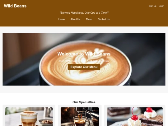coffee shop screenshot