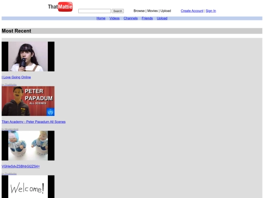 videos screenshot