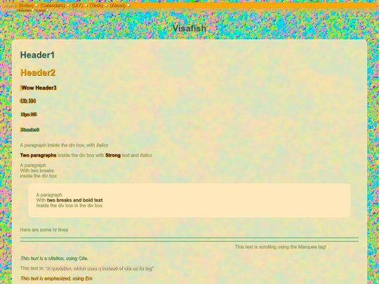 testpage screenshot