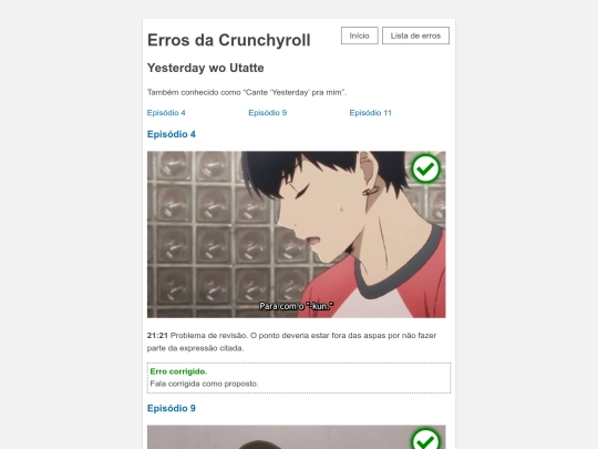 yesterday screenshot