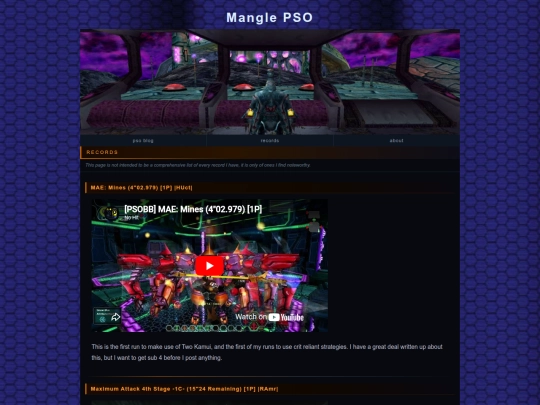 records screenshot