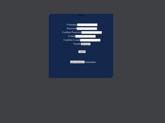 registration screenshot