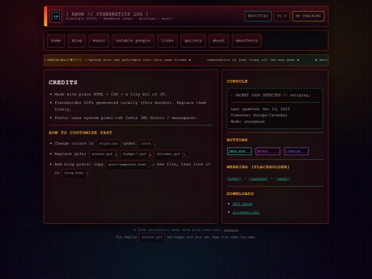 credits screenshot