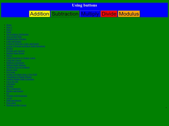 Buttons screenshot