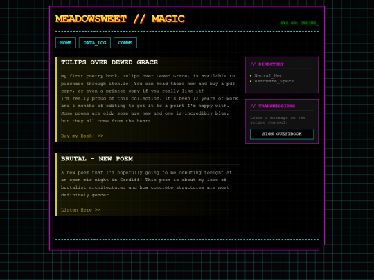 comms screenshot