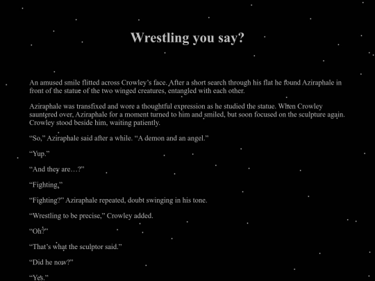 Stories/Good Omens Fanfictions/NSFW/WrestlingYouSay screenshot