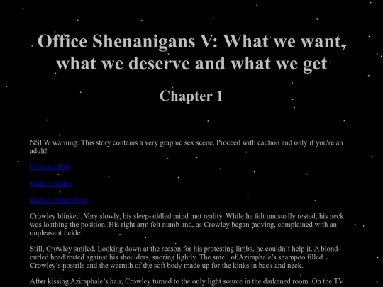 Stories/Good Omens Fanfictions/Office Shenanigans/OSPart5/OS5Part1 screenshot