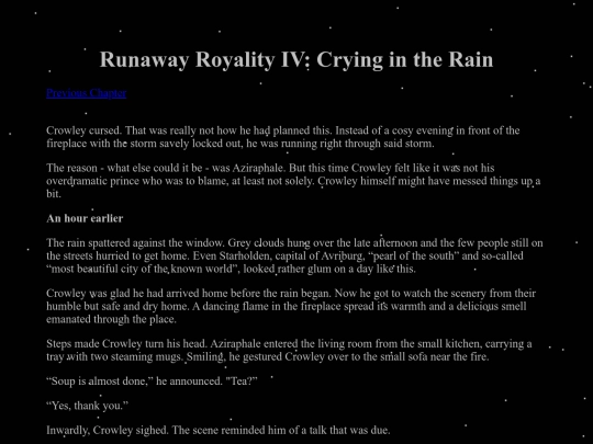 Stories/Good Omens Fanfictions/Runaway Royality/RR4 screenshot