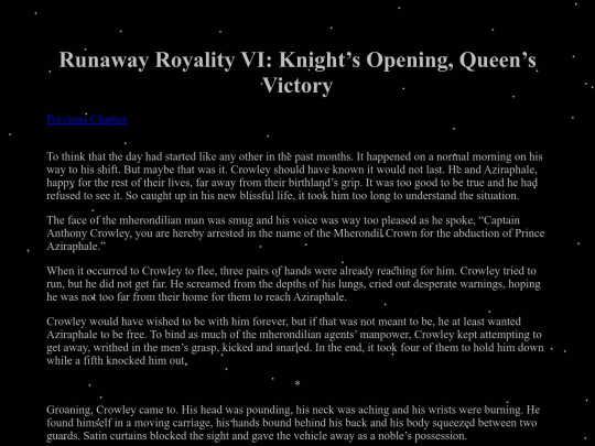 Stories/Good Omens Fanfictions/Runaway Royality/RR6 screenshot