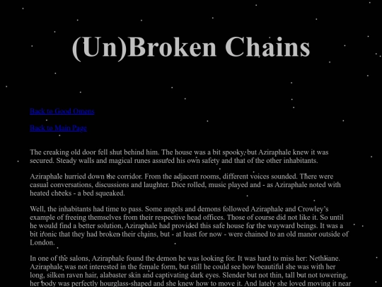 Stories/Good Omens Fanfictions/UnBrokenChains screenshot