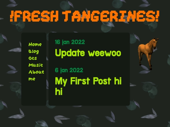Blog screenshot