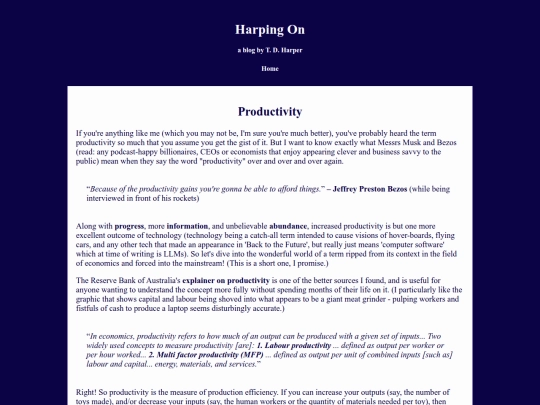 blog/productivity screenshot