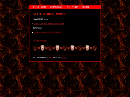 blog/tutorials screenshot