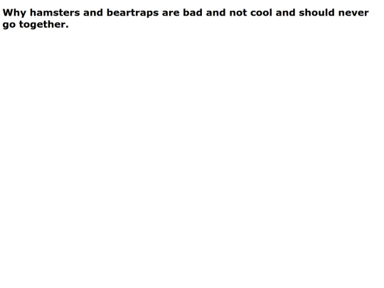 hamstersandbeartraps screenshot