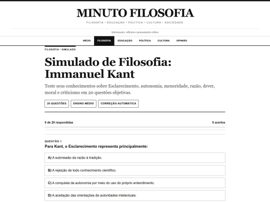 simulado-kant screenshot