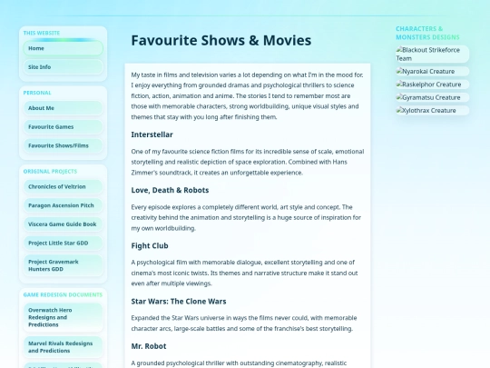 favourite_shows screenshot