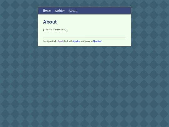 blog/about screenshot