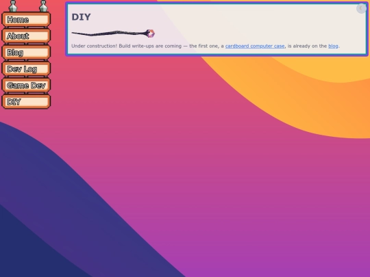 pages/diy screenshot