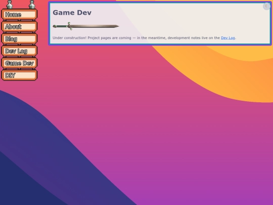 pages/gamedev screenshot