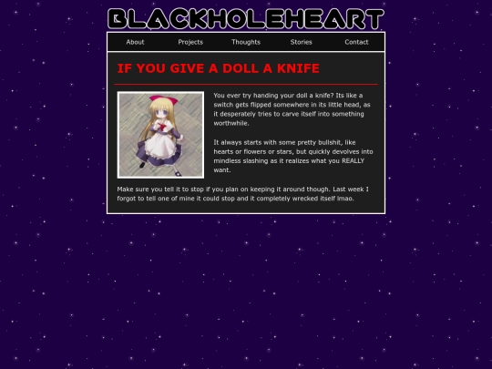 Stories/giveadollaknife screenshot
