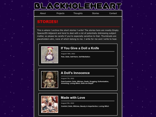 stories screenshot
