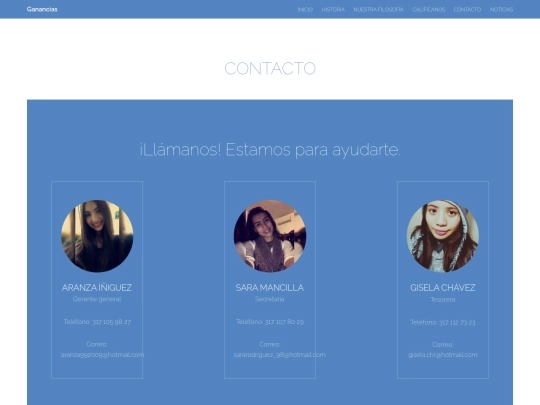contacto screenshot
