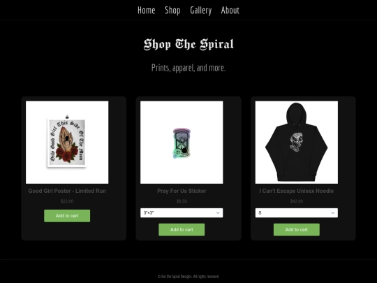 Testshop screenshot