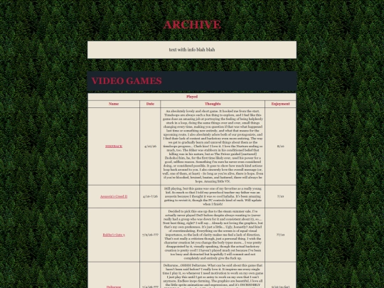 archive screenshot