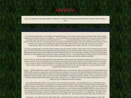 journal screenshot