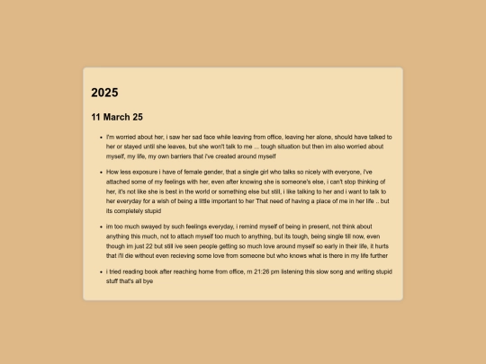 daily-diary screenshot