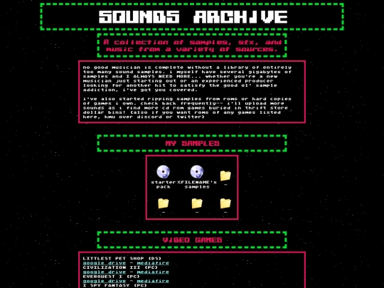 pages/archive screenshot