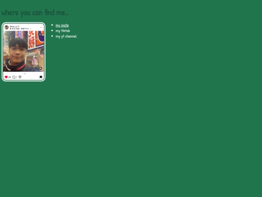socials screenshot