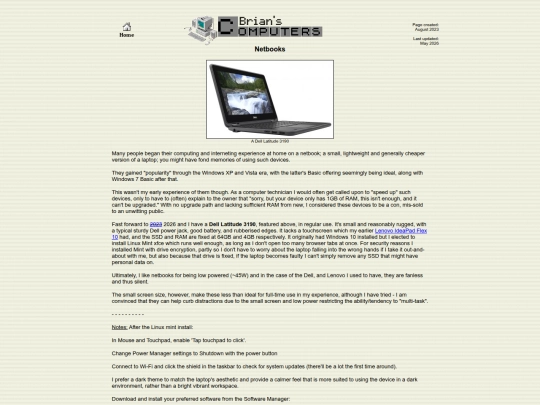 computers/netbooks screenshot
