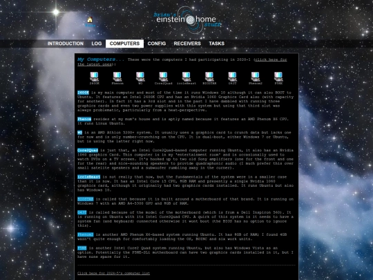 einsteinathome/computers2020 screenshot